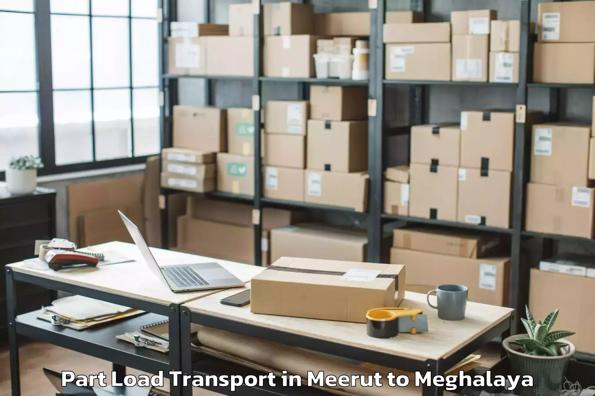 Leading Meerut to Nongpoh Part Load Transport Provider